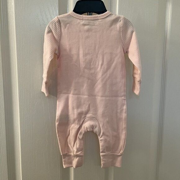 Give Them Lala Baby The Newport One Piece Pink Ribbed Size 3-6 Months NWT - Picture 7 of 7